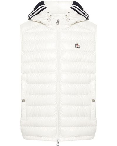 Moncler Clai パデッドジレ - ホワイト