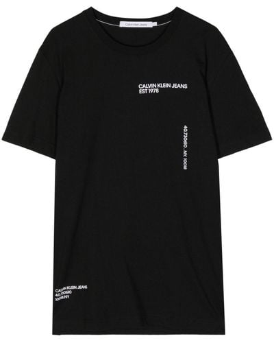 Calvin Klein T-shirt Multiplacement - Noir
