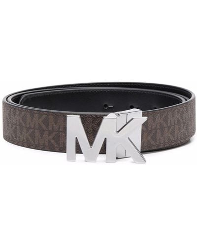 Michael Kors Cinturón con logo estampado - Marrón