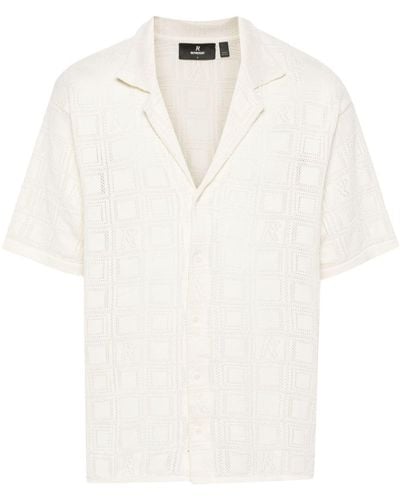 Represent Pointelle-Knit Shirt - White
