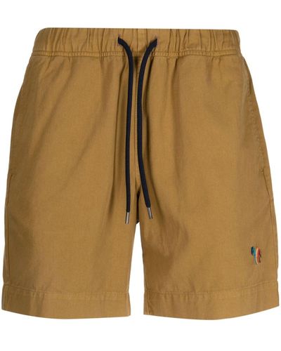 PS by Paul Smith Shorts Met Zebrapatroon - Naturel