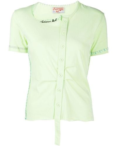 ANDERSSON BELL Camiseta con logo bordado - Verde
