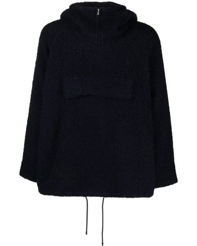 AURALEE Lightweight cloth hooded parka - Azul