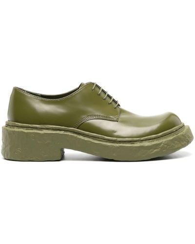 Camper Vámonos Leather Derby Shoes - Green