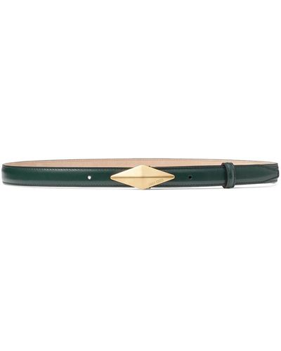 Jimmy Choo Diamond Leather Belt - Green