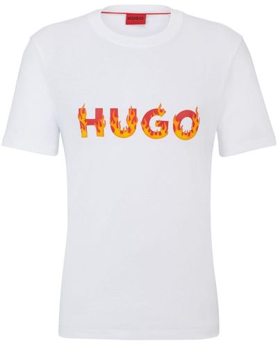 HUGO Danda ロゴ Tシャツ - ホワイト