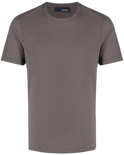 Lardini Crew-neck Cotton T-shirt - Grey