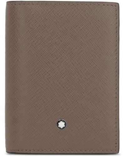 Montblanc Hardware Leather Card Holder - ブラウン