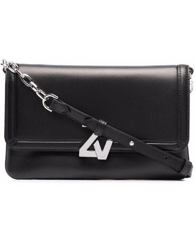 Zadig & Voltaire Zv- Initial Leather Crossbody Bag - Black