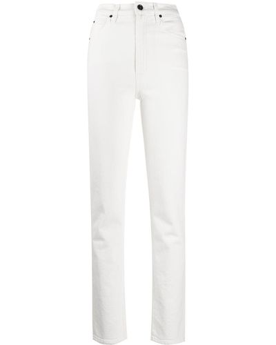 SLVRLAKE Denim Jeans mit geradem Bein - Weiß