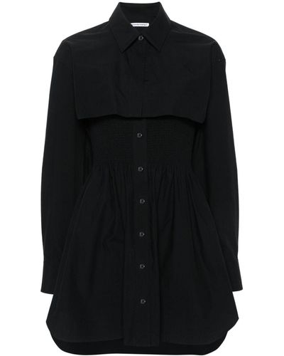 Alexander Wang Layered-design Cotton Dress - Black