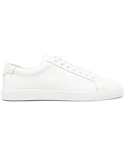 Saint Laurent Andy Leather Low-top Leather Sneakers - White