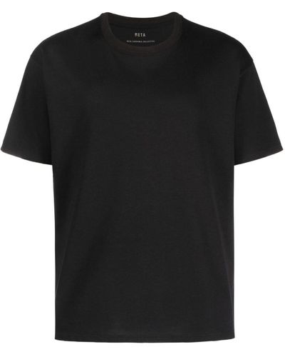 Meta Campania Collective Short-sleeved Cotton T-shirt - Black