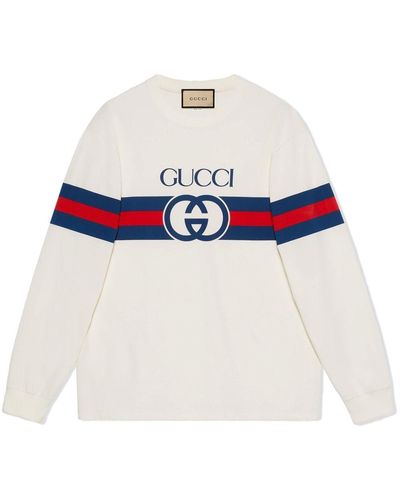 Gucci Sweater Met GG-print - Wit