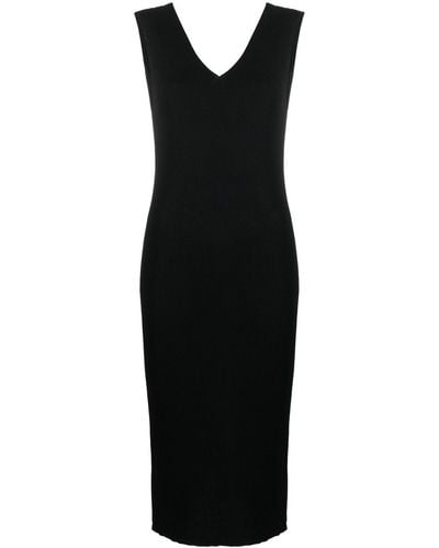 Moncler Knitted Midi Dress - Black