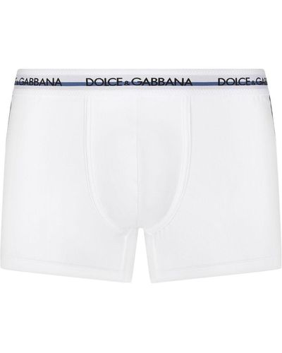 Dolce & Gabbana Bóxer con logo DG - Blanco