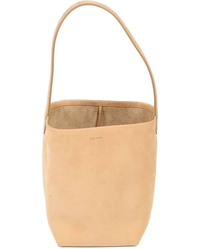 The Row Small N/s Park Suede Tote Bag - ホワイト