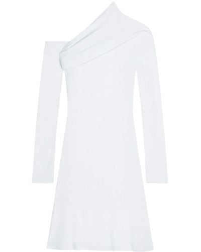 Courreges Twist Crepe Mini Dress - White