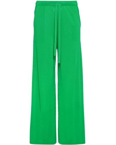 P.A.R.O.S.H. Knitted straight-leg trousers - Verde