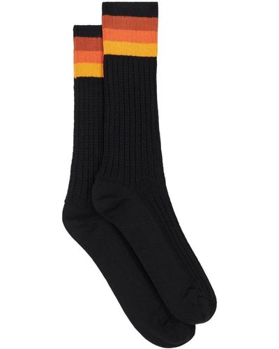Etro Stripe-detail Ankle Socks - Black