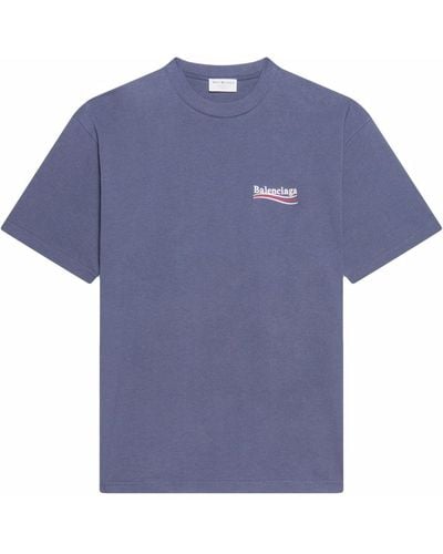 Balenciaga T-Shirt mit Logo - Grau