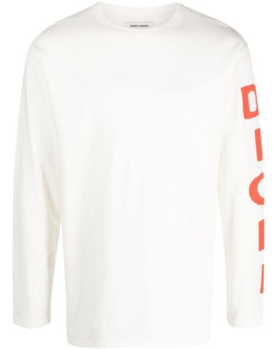Henrik Vibskov T-shirt en coton biologique à logo imprimé - Blanc