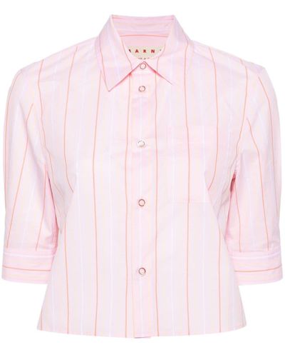 Marni Camisa a rayas verticales - Rosa