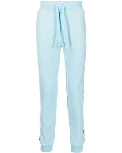 Moschino Pantalones de chándal con logo - Azul