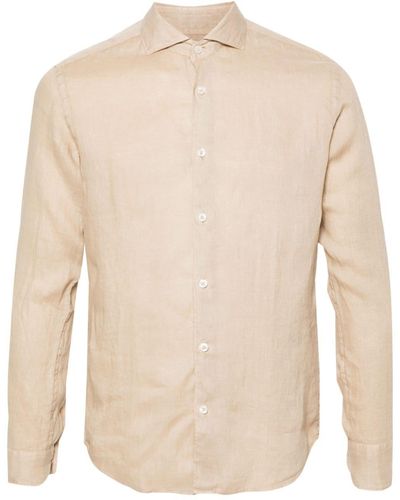 Altea Long-sleeve Linen Shirt - Natural
