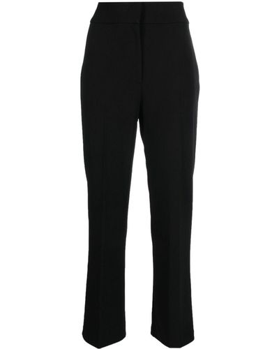 DKNY High-waisted Cropped Trousers - Black