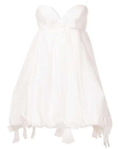 Adriana Degreas Kleid mit Herzausschnitt - Weiß