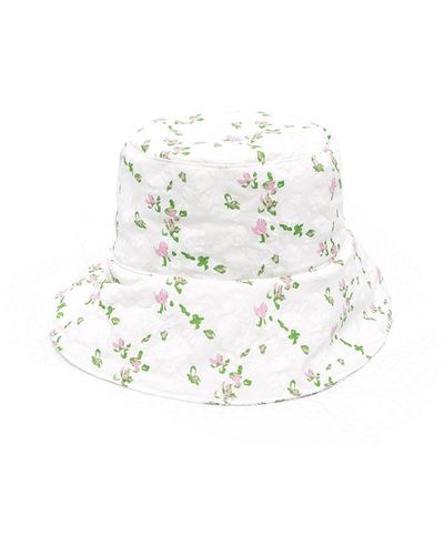 Philosophy Di Lorenzo Serafini Cappello bucket a fiori - Bianco