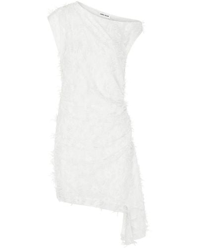Anna Quan Flora One-shoulder Mini Dress - White
