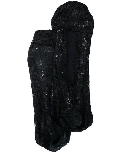 FALKE Lace Scalloped Socks - Black