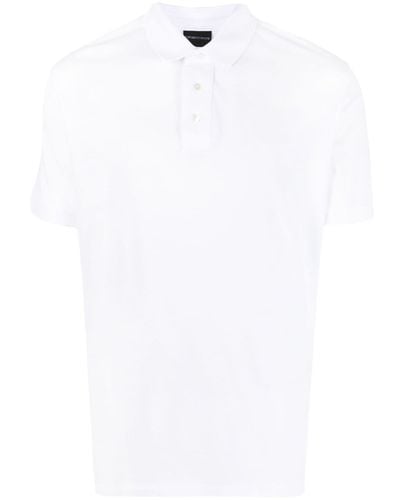 Emporio Armani Cotton Polo Shirt - White
