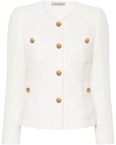 Tagliatore Tagliatore giacca in tweed beverly - Bianco