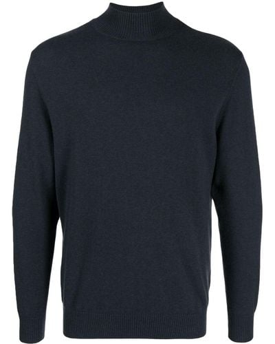 N.Peal Cashmere Roll-neck Organic-cashmere Sweater - Blue