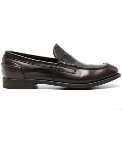 Officine Creative Chronicle 144 Leather Penny Loafers - Black