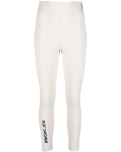 3 MONCLER GRENOBLE White Logo Ski leggings - Women's - Polyamide/spandex/elastane
