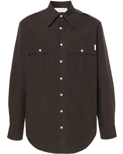 Bluemarble Utilitarian Poplin Shirt - Black
