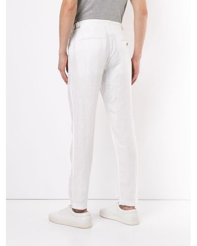 Venroy Side Tab Trousers - White