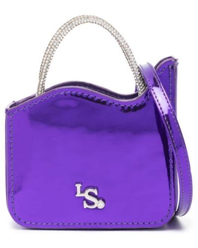 Le Silla Ivy Micro Leather Bag - Purple