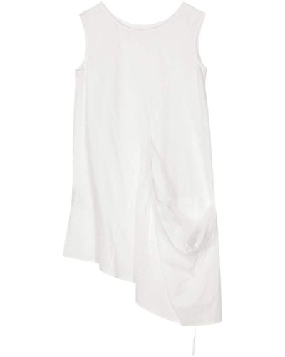 Y's Yohji Yamamoto Asymmetrisches Trägershirt - Weiß