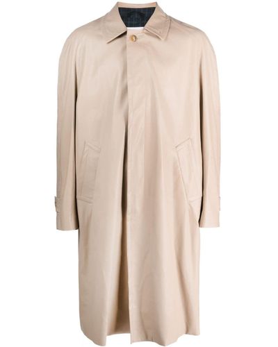 4SDESIGNS Spread-collar Trench Coat - Natural