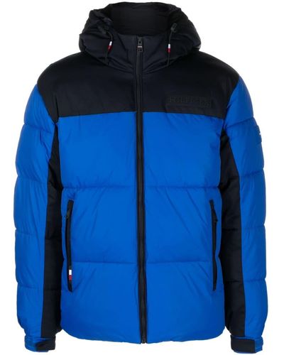 Tommy Hilfiger New York Hooded Puffer Jacket - Blue