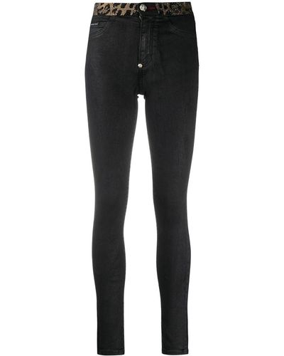 Philipp Plein Jean skinny à ornements - Noir