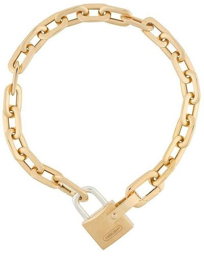 Ambush Small Padlock Chain Bracelet - Metallic