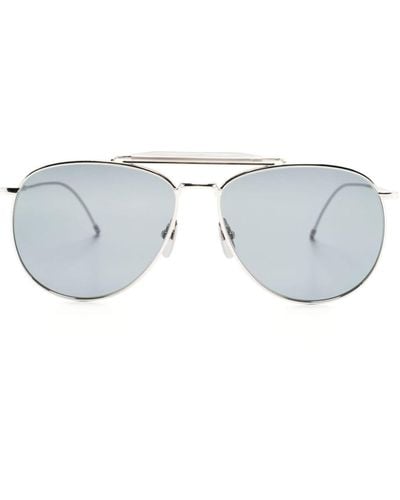 Thom Browne Pilot-frame Sunglasses - Blue