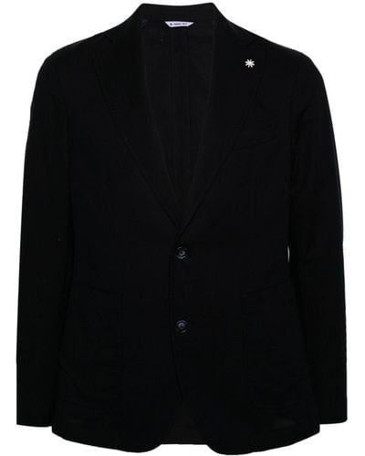 Manuel Ritz ロゴ シングルジャケット - ブラック