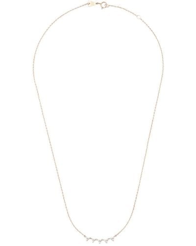 Adina Reyter 14kt Yellow Gold Diamond Tennis Necklace - White